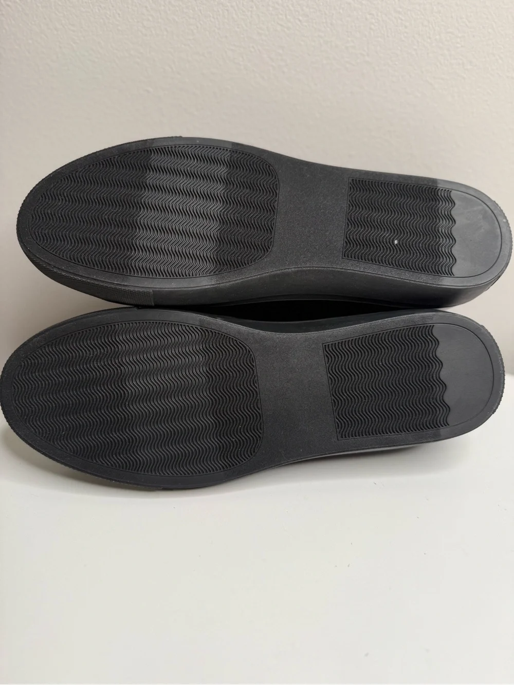 Marc Joseph Black Leather Slip-On Style Sneakers Black Vegan Napa Leather, 10